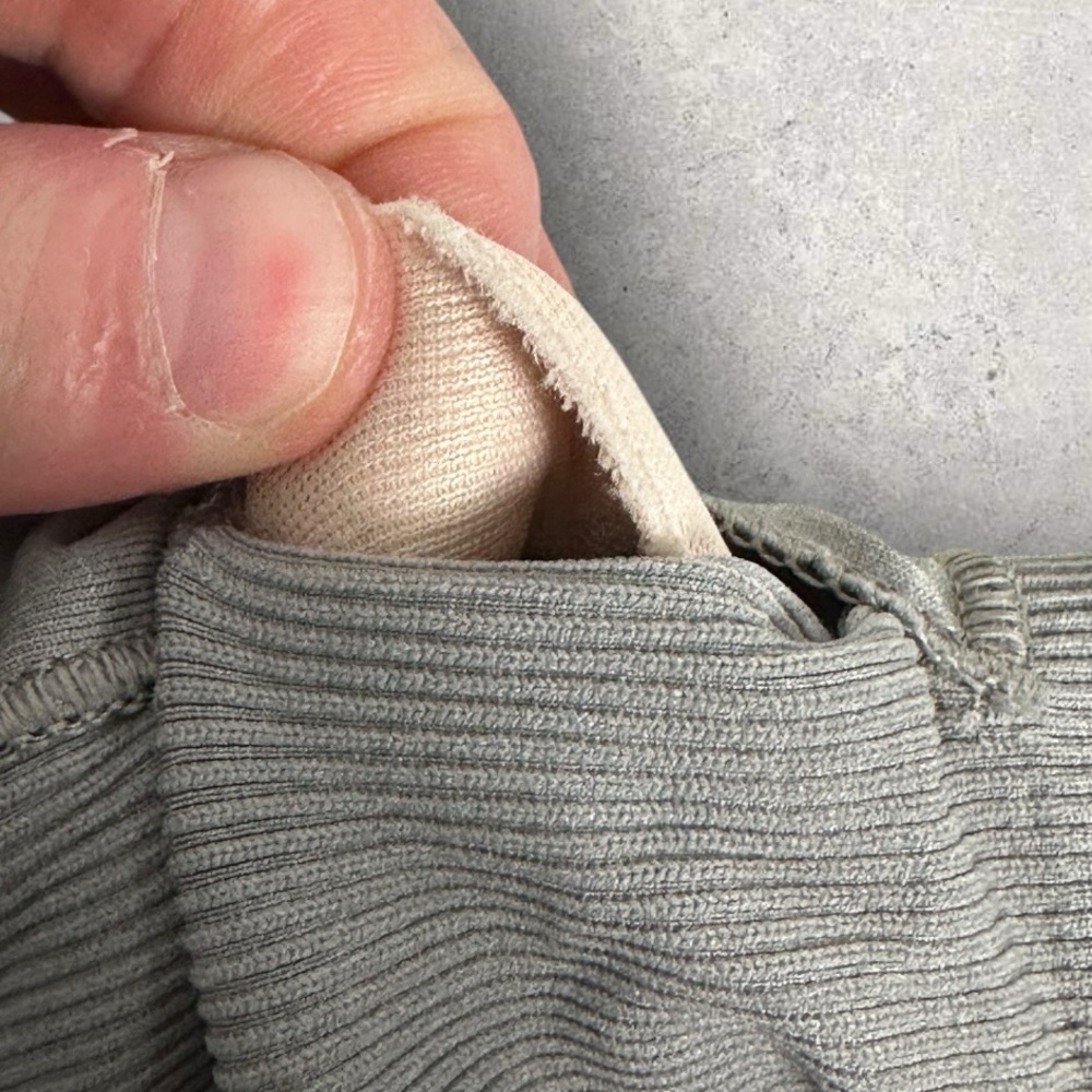 Lululemon Ebb To Street Long Sleeve Shirt Grey Womens Size 6 Ribbed Crop Run Top - Picture 12 of 16